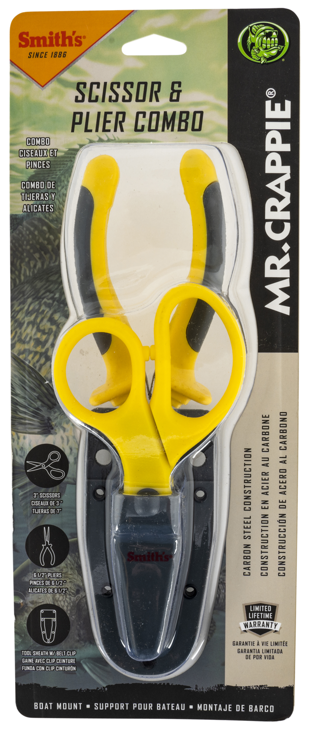 Smiths Products Mr. Crappie, Smiths 51297  Mr Crappie Pliers & Scissor Combo