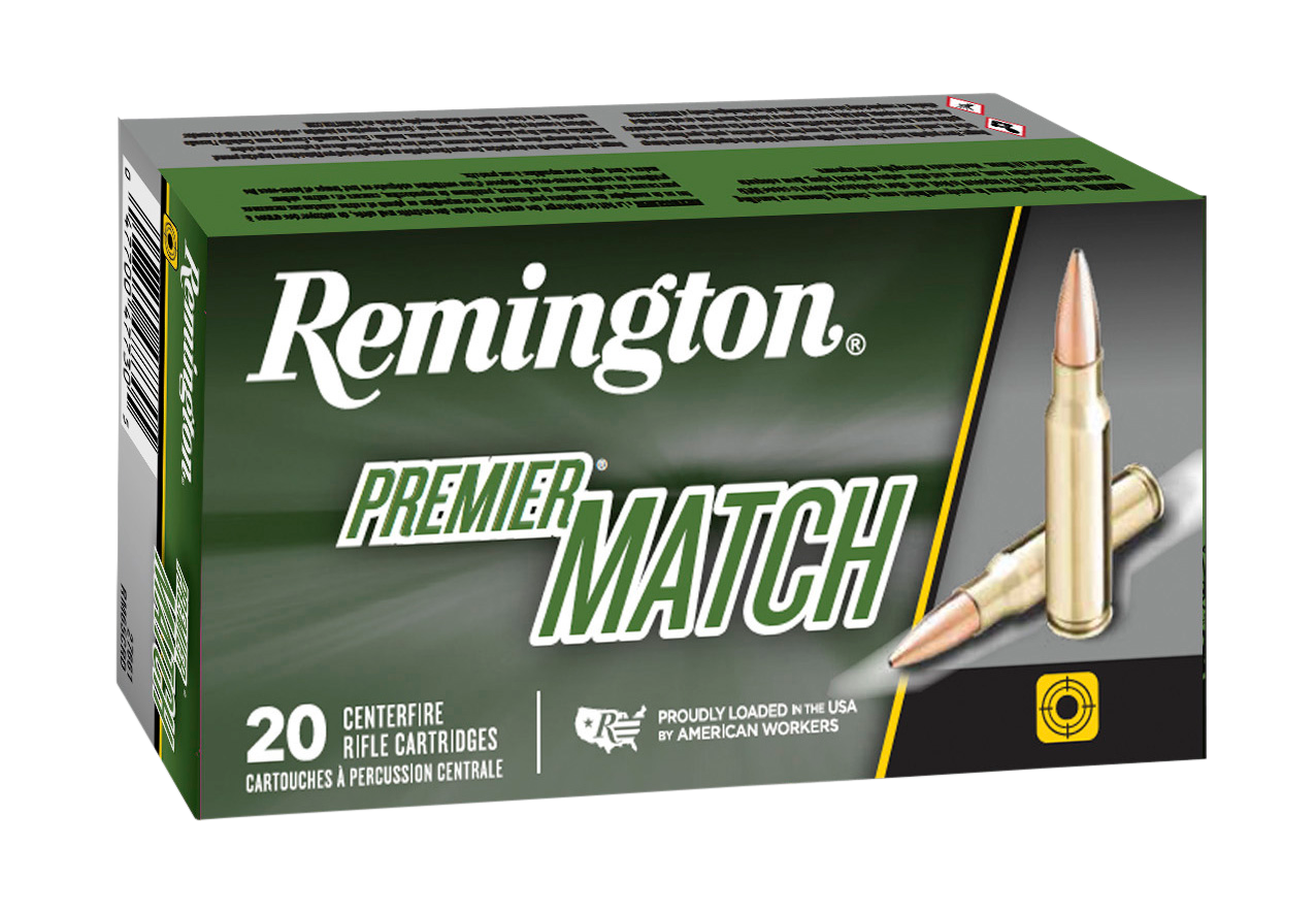 Remington Ammunition Premier Match, Rem 21201 Rm224vlk  Pre Match  90 Bthp       20/10