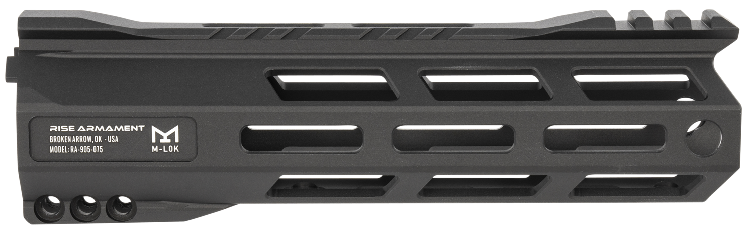 Rise Armament Ra-905, Rise Ra-905-075-blk     Lgwt Rail Mlok 7.5  Blk