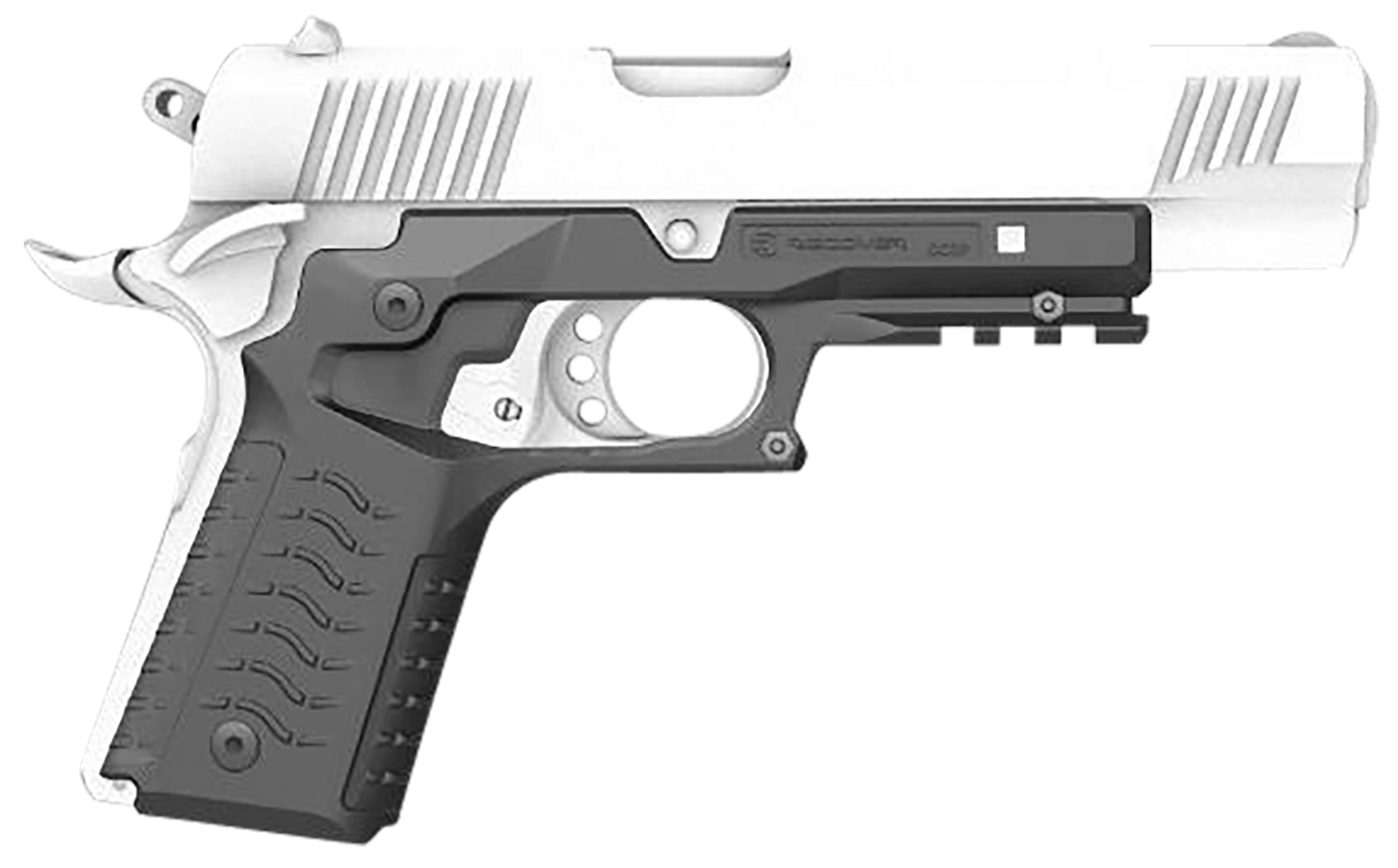 Recover Innovations Inc Grip & Rail System, Rec Cc3h-01    1911 Grip And Rail System Blk