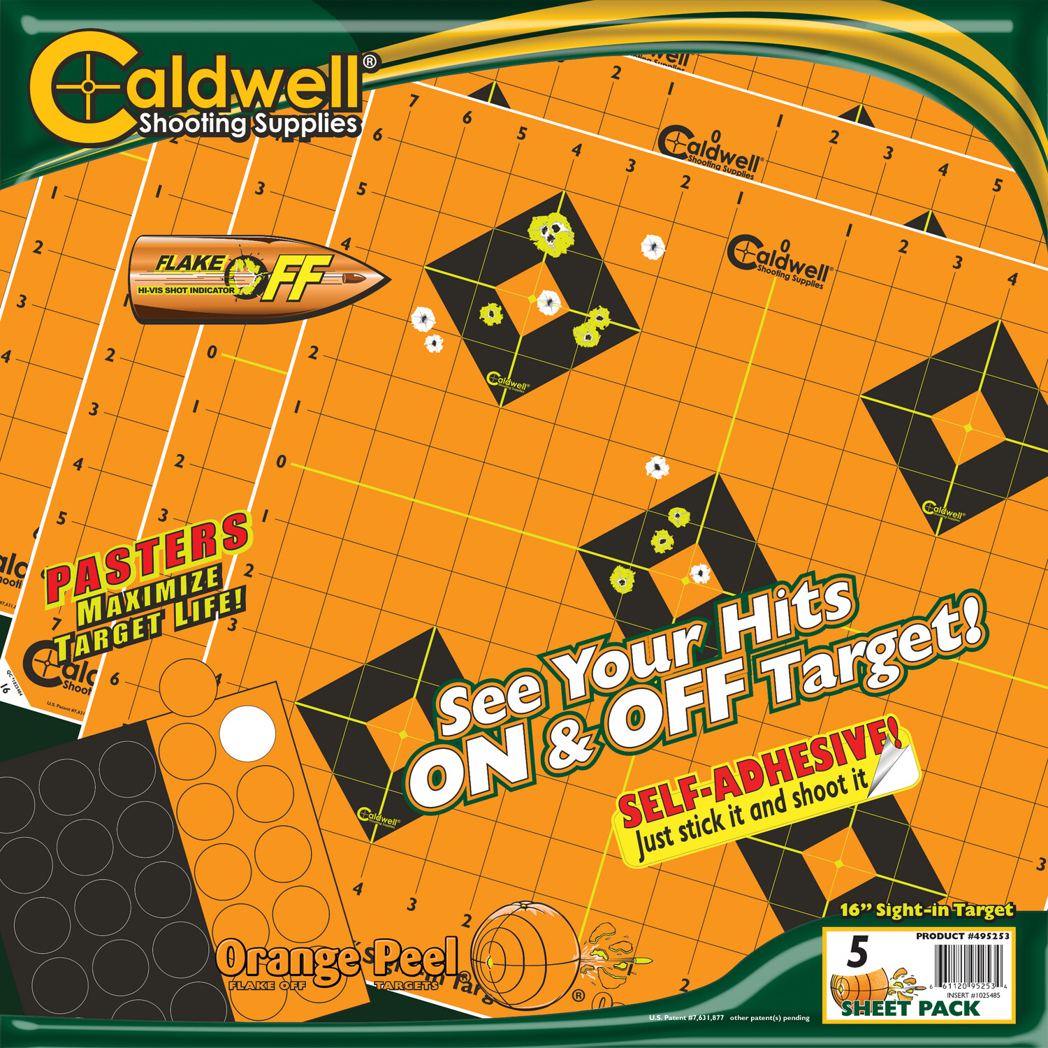 Caldwell Orange Peel, Cald 1166106   16in Sight In Target      5 Sheets