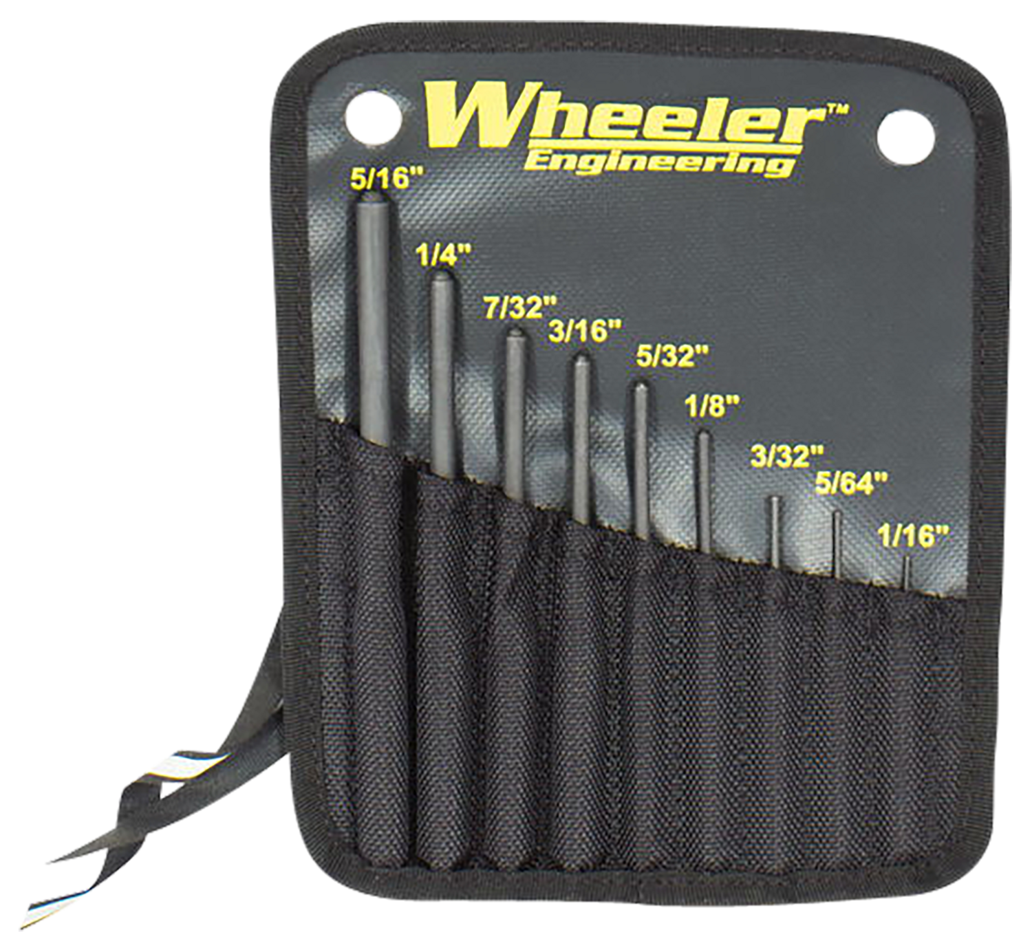 Wheeler Roll Pin Punch Set, Wheelr 204513  Roll Pin Punch Set