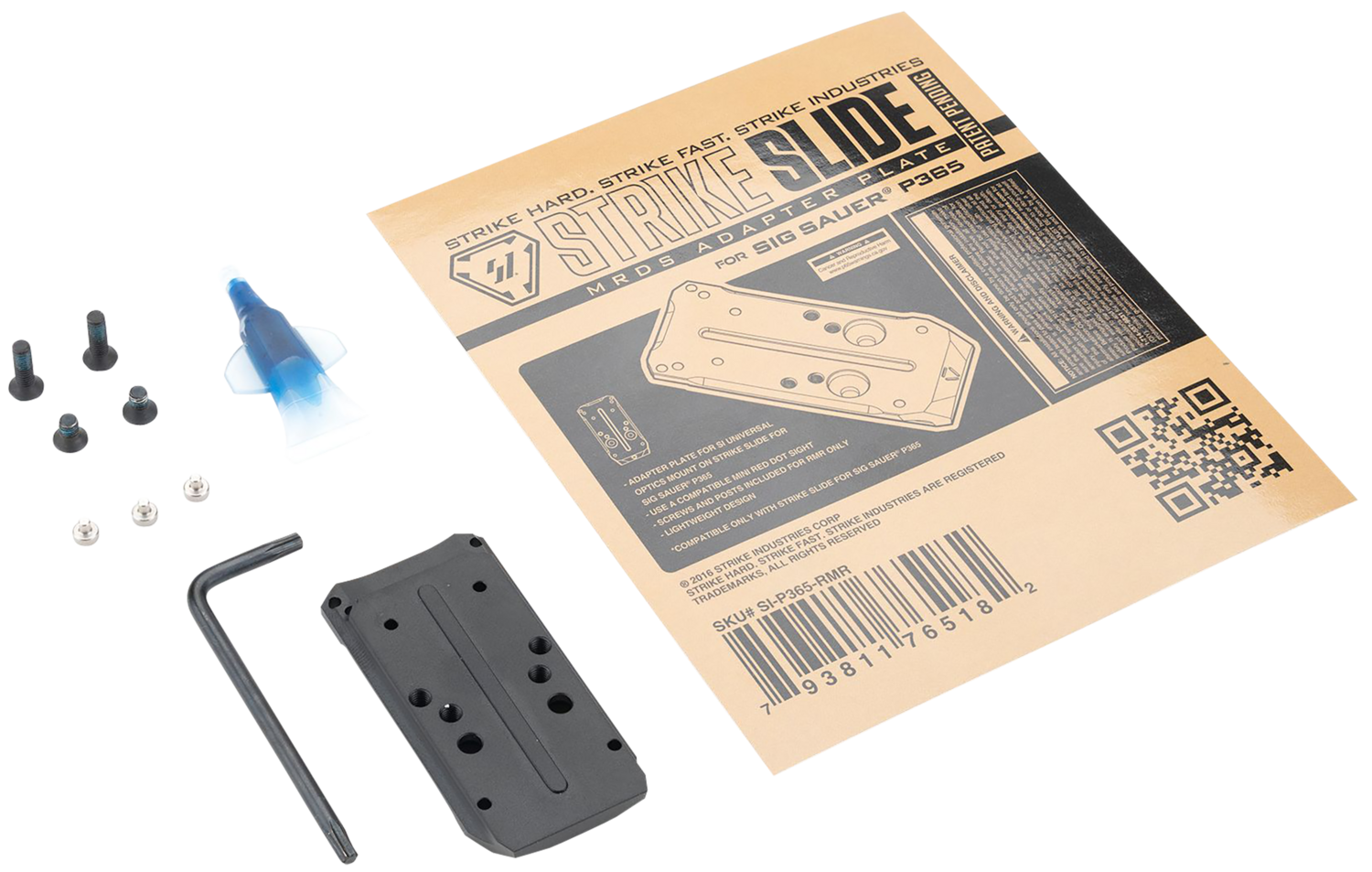 Strike Strike, Si P365-rmr           P365 Mrds Adapter Plate