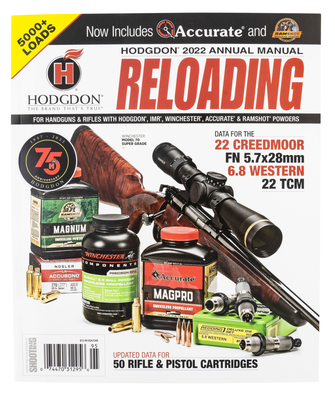 Hodgdon Reloading Manual, Hodg Am22    2022 Annual Manual
