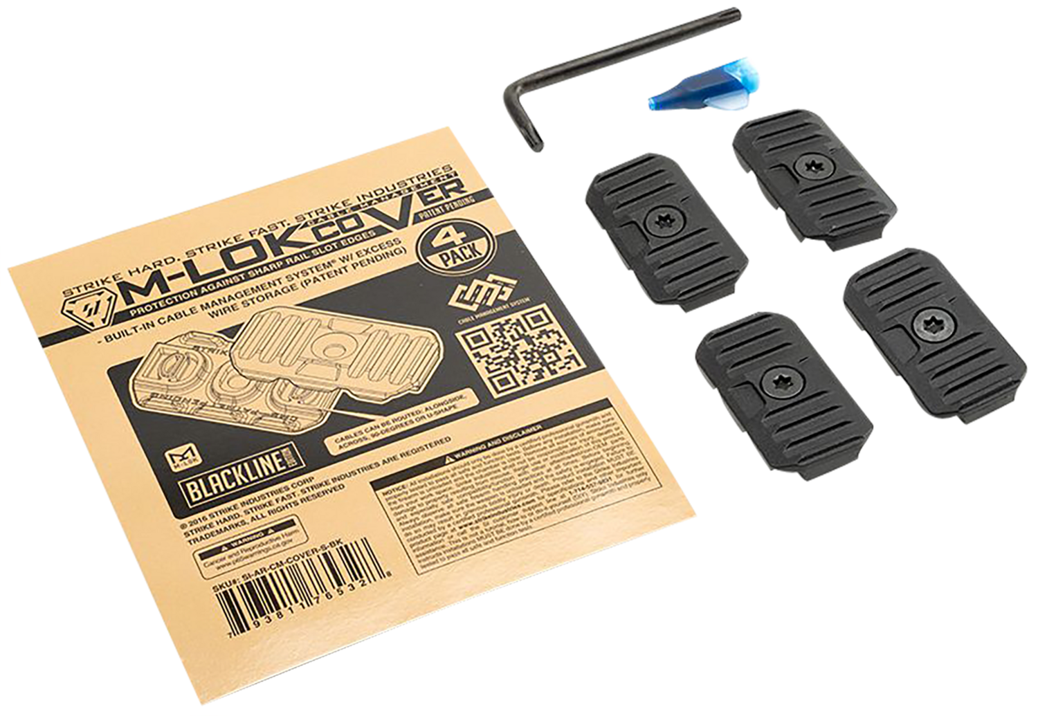 Strike Cable Management Cover, Si Ar-cm-cover-s-bk   Ar Cable Mgmt Rl Cover Short