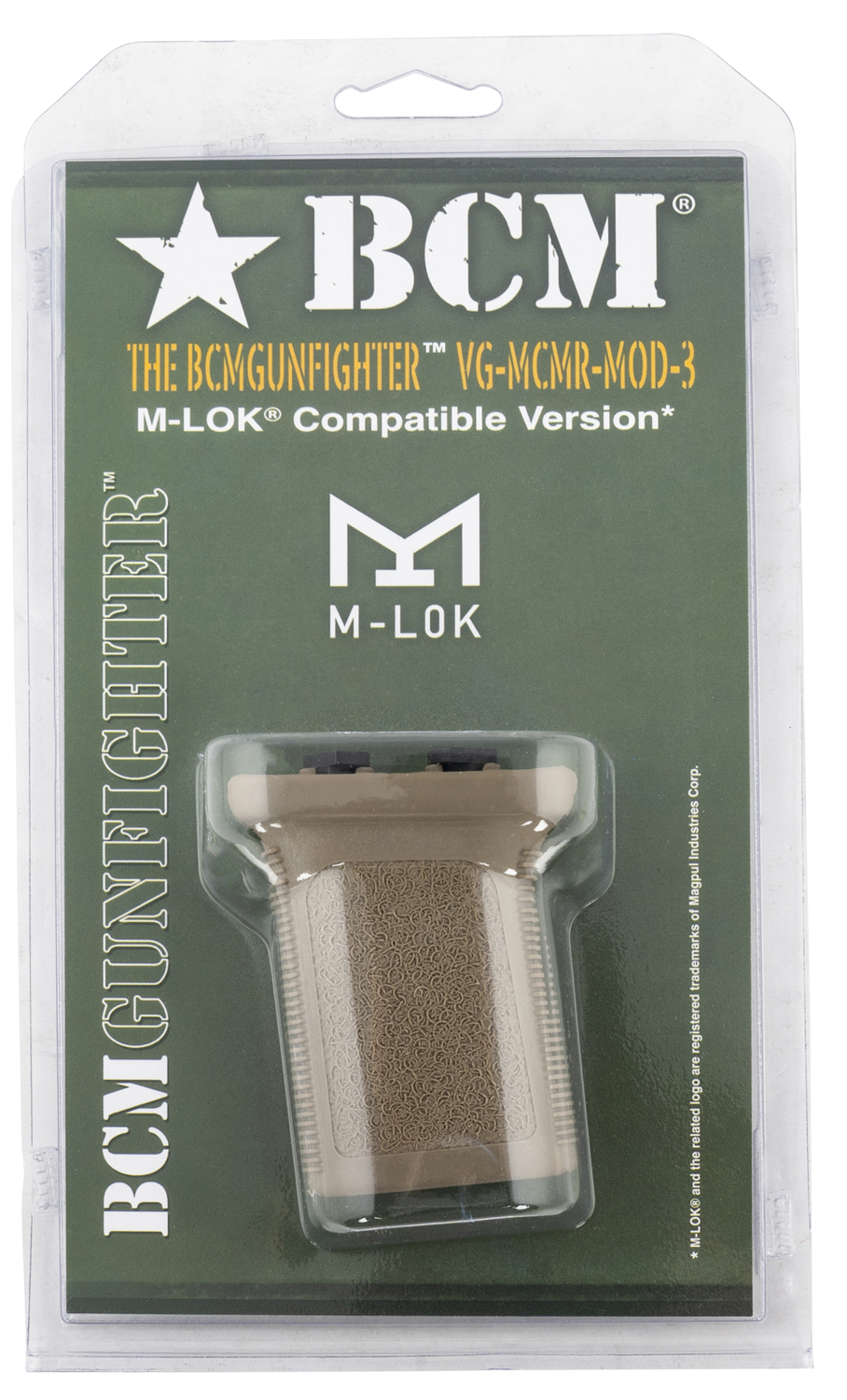 Bravo Bcmgunfighter, Bcm Vg-mcmr-mod3-fde Vert Mlok Grp Mod3        Fde