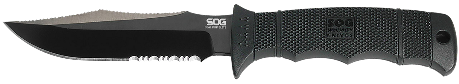S.o.g Seal Pup Elite, Sog E37t-k       Seal Pup Elt Blk Tini Kydx Sheath