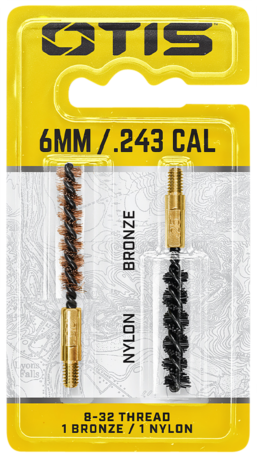 Otis Bore Brush Set, Otis Fg-325-nb     243/6mm Bor Brsh 2pk Nyl/brz