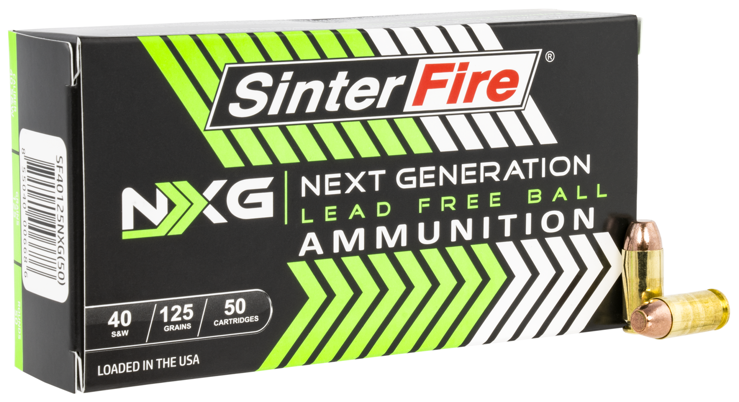 Sinterfire Inc Next Generation (nxg), Sinterfire Sf40125nxg 40 S&w 125gr.lead-free 50/20