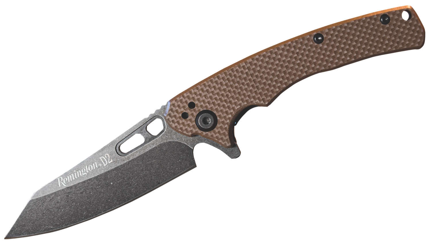 Remington Accessories Edc, Rem 15664  Edc Coping Fldr G10 Tan D2 Stonewashed