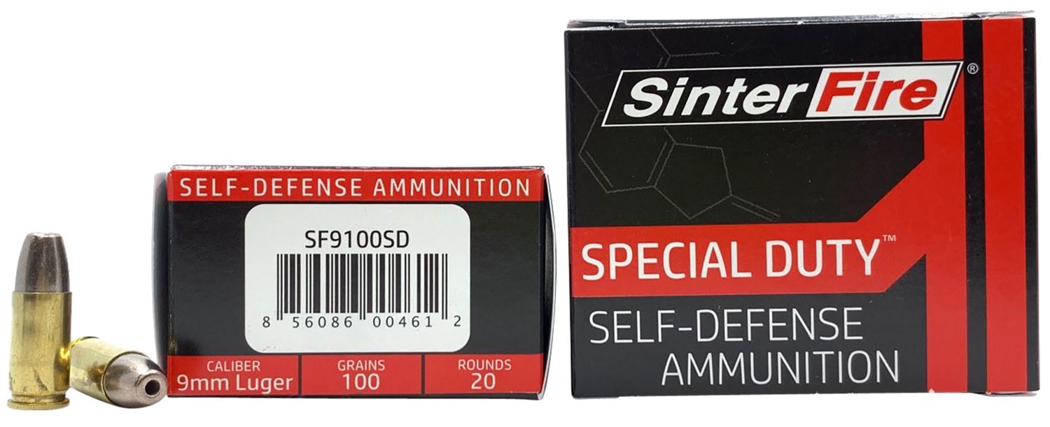 Sinterfire Inc Special Duty (sd), Sinterfire Sf9100sd   9mm 100gr.hollow Point 20/10