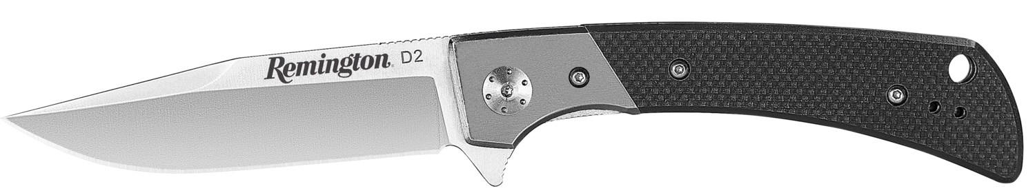 Remington Accessories Edc, Rem 15668  Edc Drop Pnt Fldr G10 Blk D2 Stonewash