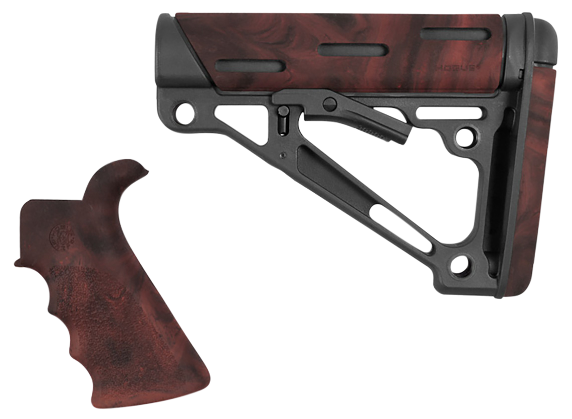 Hogue Overmolded, Hog 15456   Ar15 Kit Grip/stock Red Lava