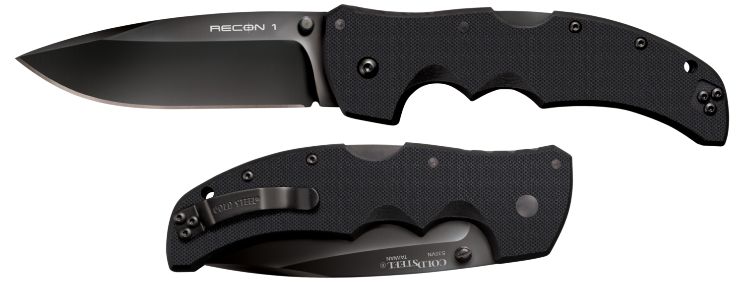 Cold Steel Recon, Cold Cs-27bs    Recon 1 Spear Pnt Plain Edge 4"