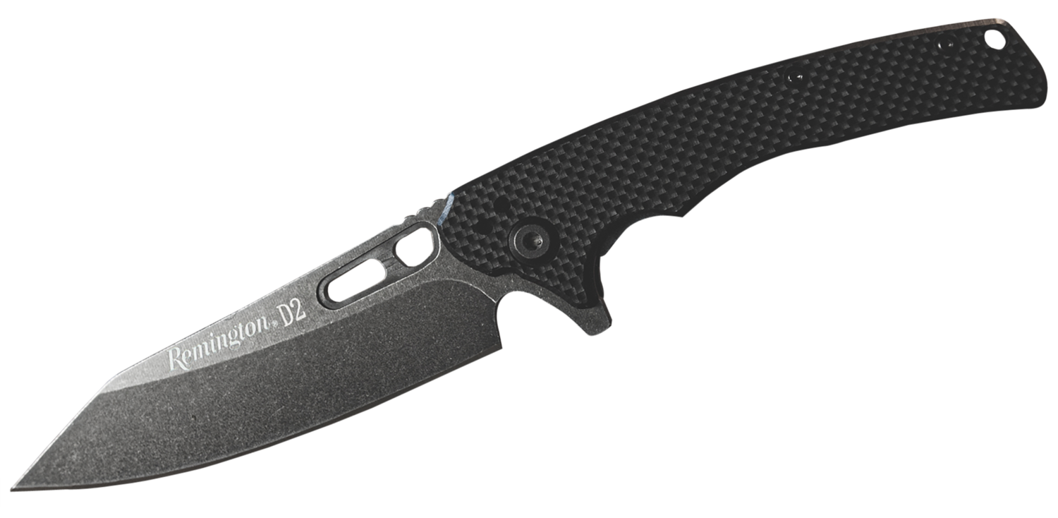 Remington Accessories Edc, Rem 15666  Edc Coping Fldr G10 Blk D2 Stonewashed