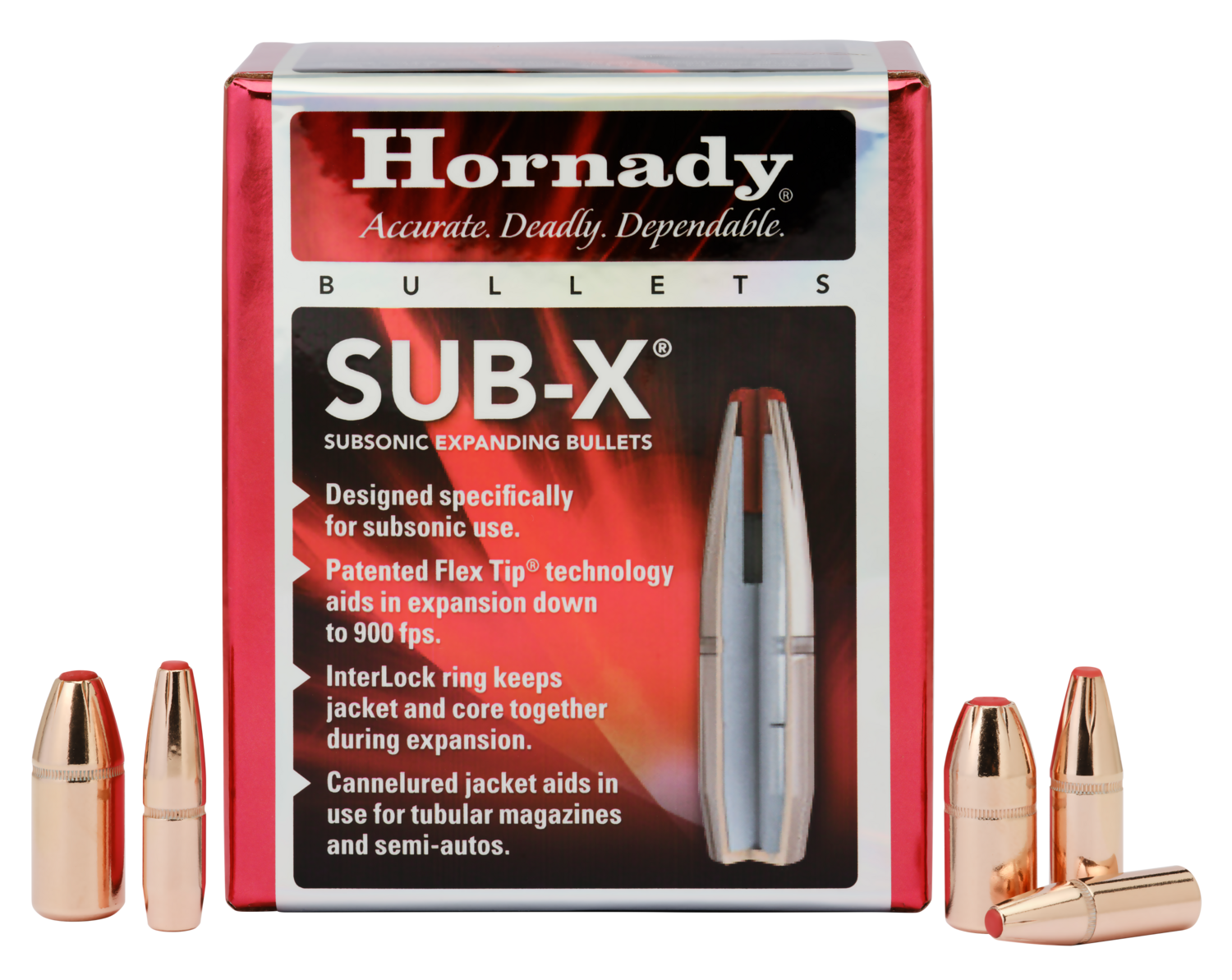 Hornady Sub-x, Horn 3503  Bull .357 250 Sub-x             100/15