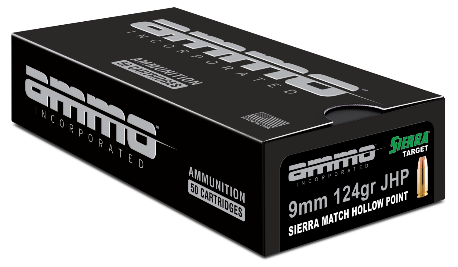 Ammo Incorporated Signature, Ammoinc 9124jhp-srr50     9m   124 Jhp Sm    50/20