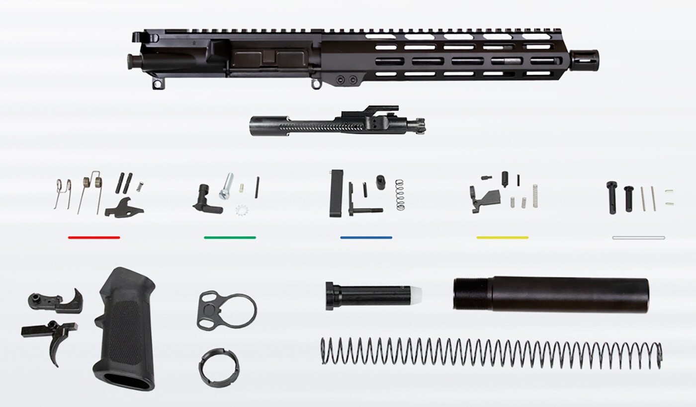 Aim Sports Complete Build Kit, Aimsports Ar5cub9  Complete Ar15 Build Kit 10 5.56