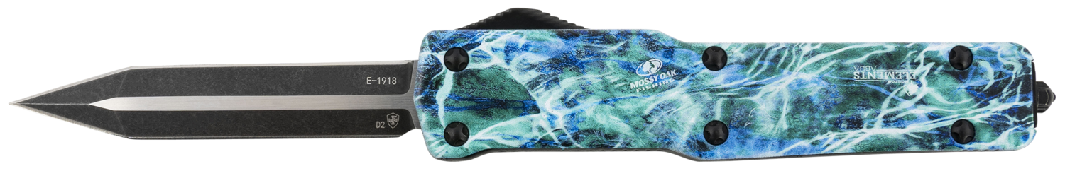 Templar Knife Premium, Temp Mzmos121 Slim Zinc Moseafoam Dagger  Blk D2