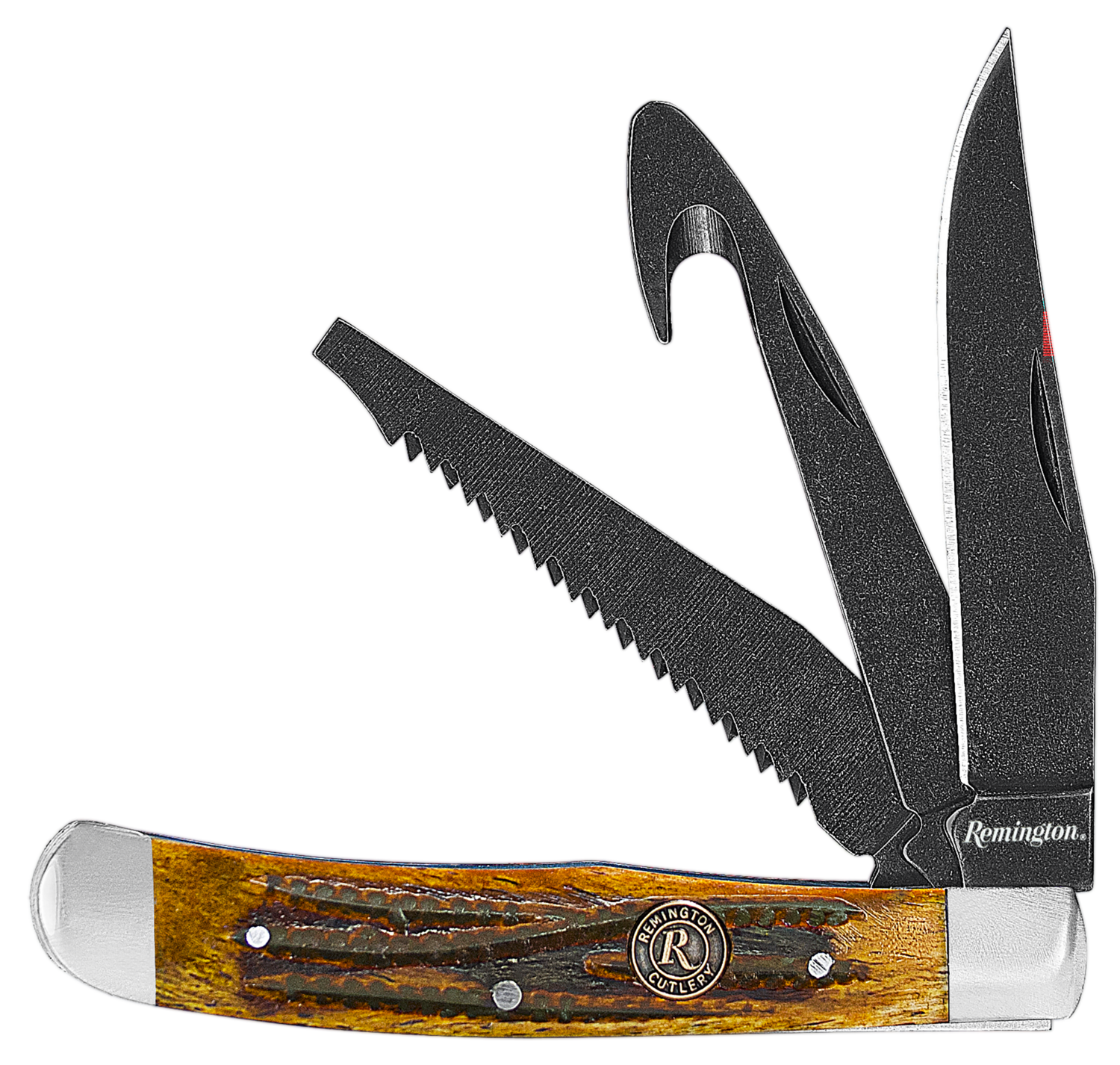 Remington Accessories Backwoods, Rem 15648  Backwoods Trapper Multi Blade Fldr 4.1