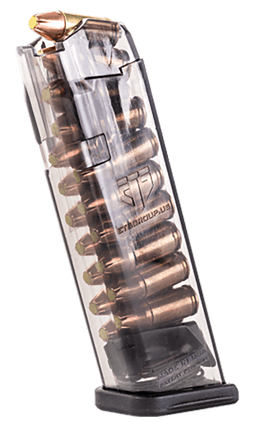 Ets Group Pistol Mags, Ets Smk-glk-17     Glock 17   17rd 9mm Mag  Smoke