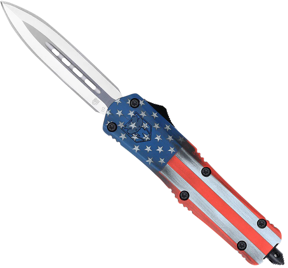 Cobra Tec Knives Llc Fs-3, Cobra Mcusafs-3dagns  Med Fs-3 Drop  American Flag