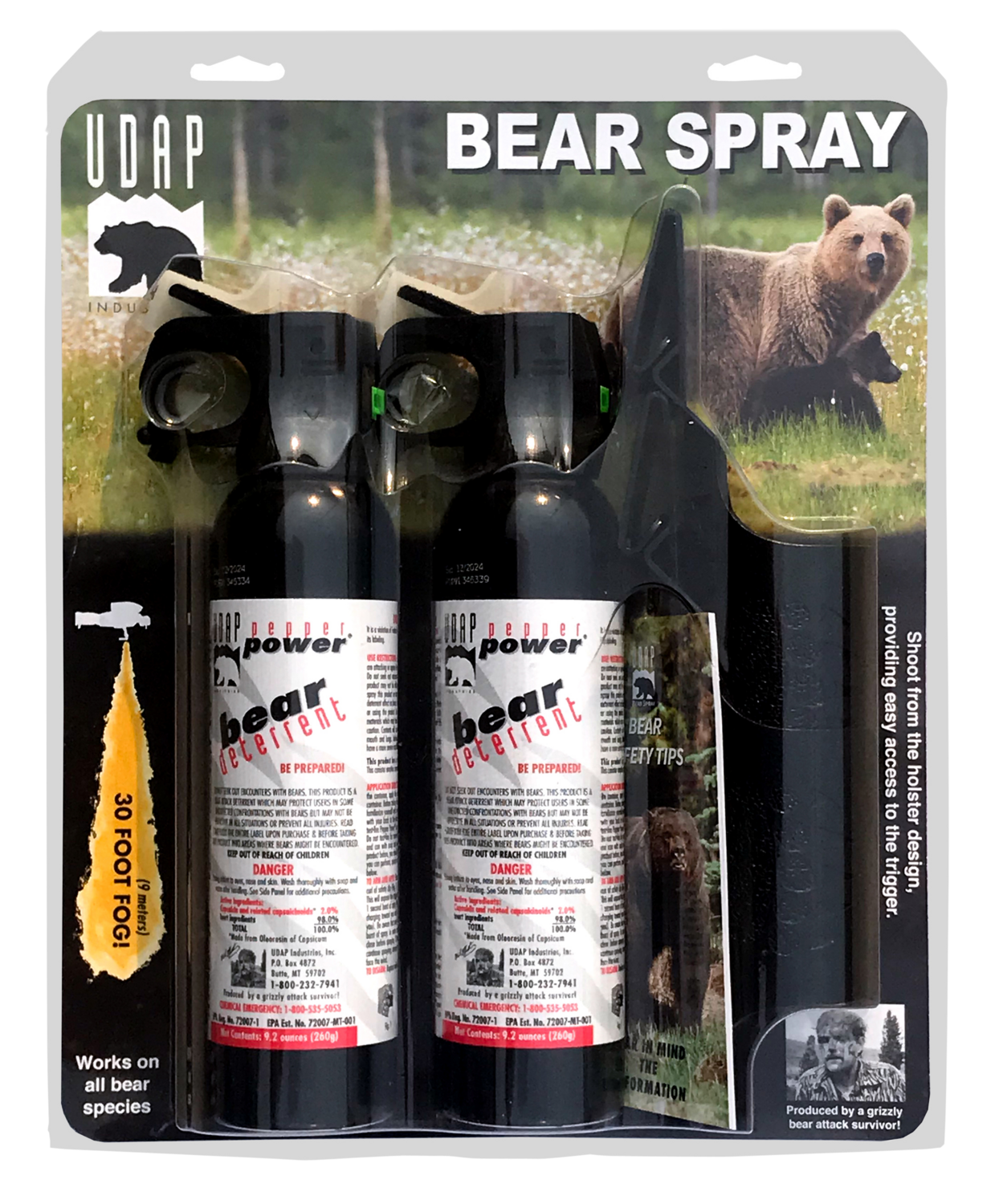Udap Magnum Bear, Udap 15dch   Magnum Bear 260g Plastic Holster 2-pk
