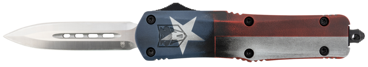 Cobra Tec Knives Llc Fs-3, Cobra Mctxfs-3dagns   Med Fs-3 Drop     Texas Flag