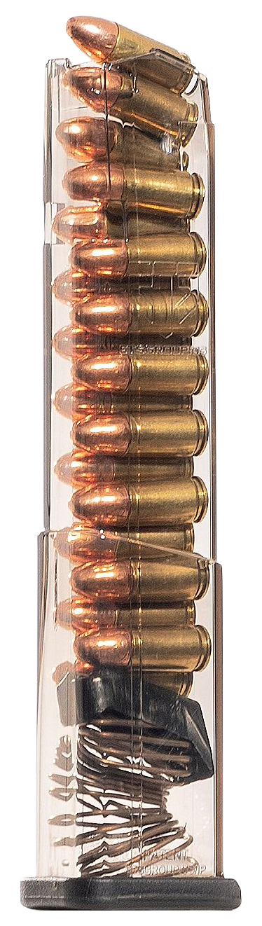 Ets Group Pistol Mags, Ets Smk-glk-43x-19 Glock 43x  19rd 9mm Mag  Smoke