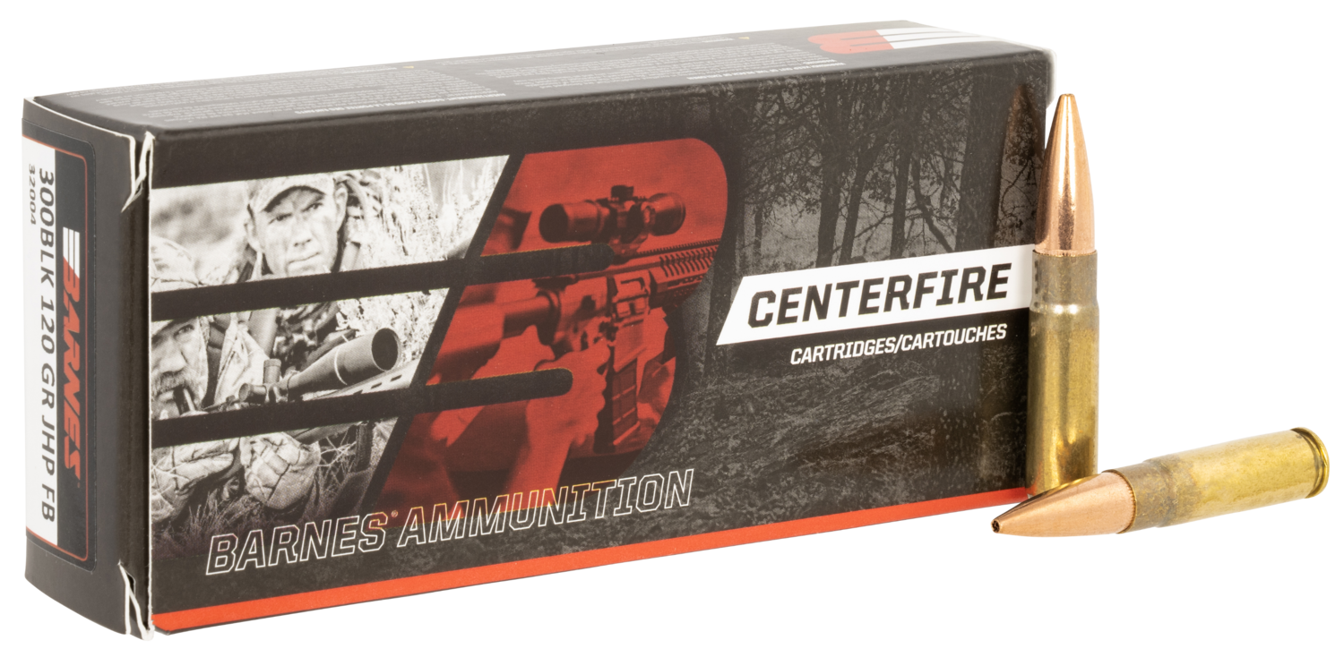 Barnes Bullets Centerfire Rifle, Brns 32004 300 Blk    120 Jhp Fb             20/10