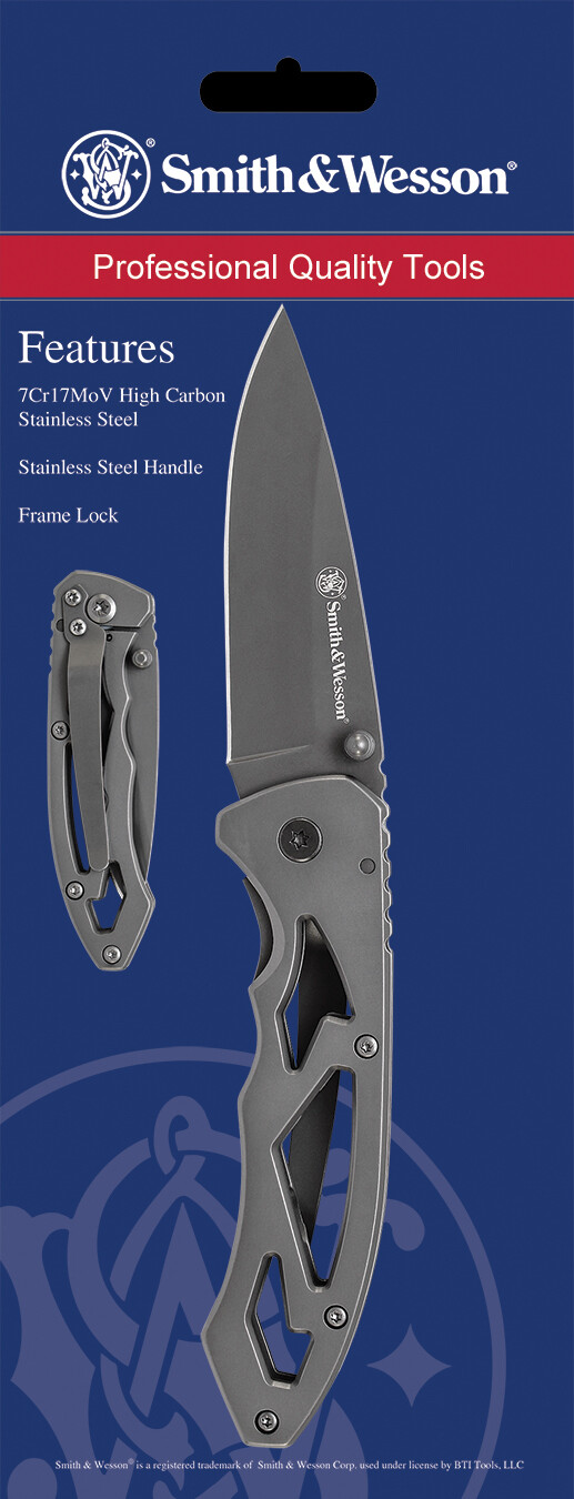 Sw Knives Skeletonized, Swk Ck400cp     Drop Point Sil Skeletonized