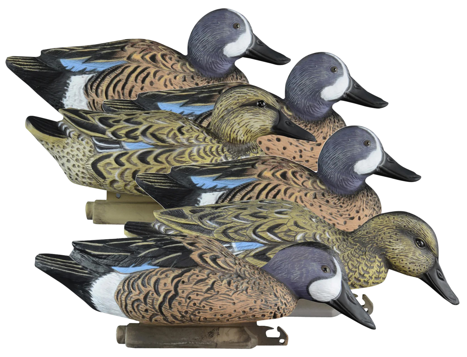 Higdon Decoys Standard, Higdon 19953 Standard Blue Wing Foam Fill      6pk