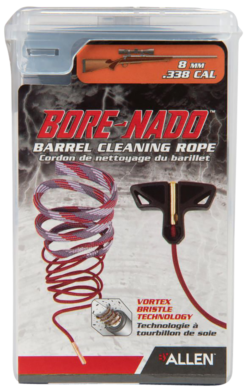 Allen Bore-nado, Allen 70723 Bore-nado Rifle Cleaning Tool 8mm/.338