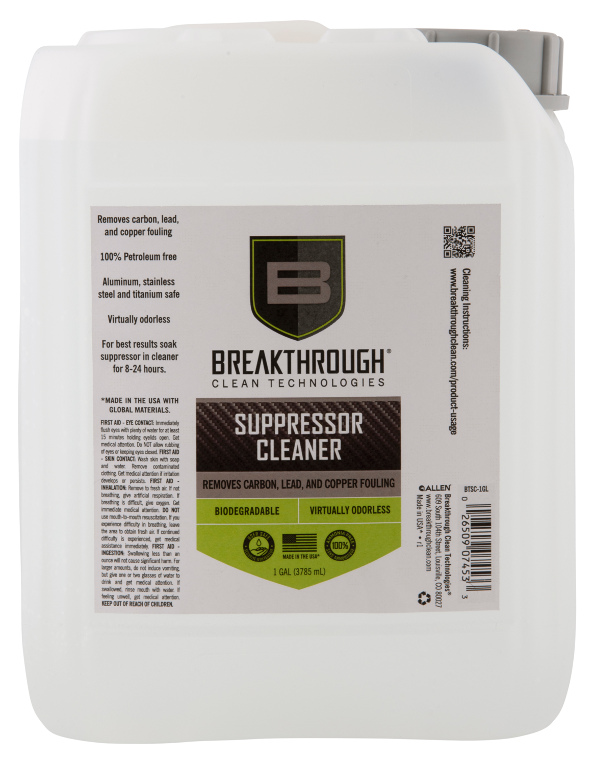 Breakthrough Clean Suppressor, Brkthru Btsc-1gl          Supprssr Cleaner 1gallon