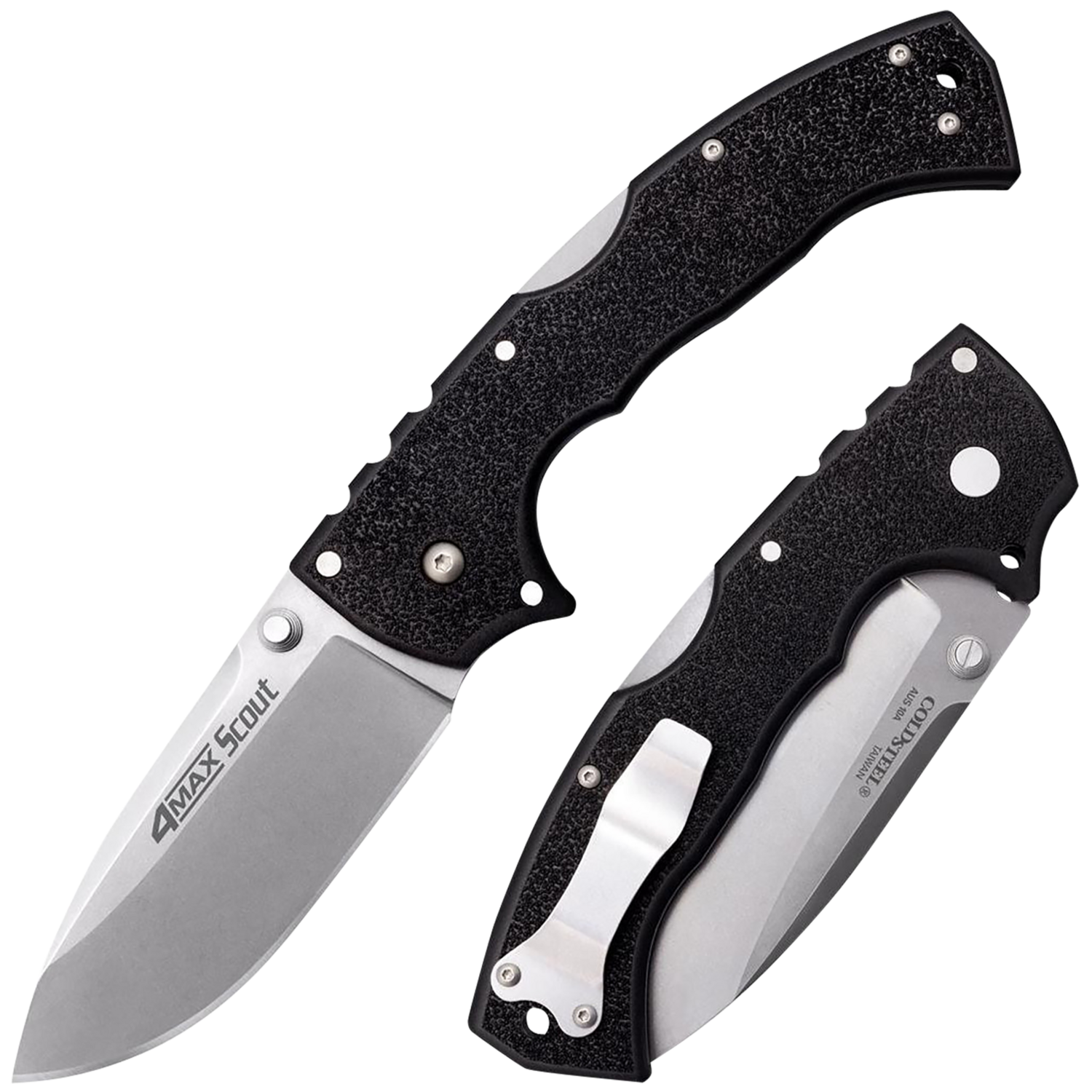 Cold Steel 4-max, Cold Cs-62rqz           4max Sct  4"   Grivex Hndl