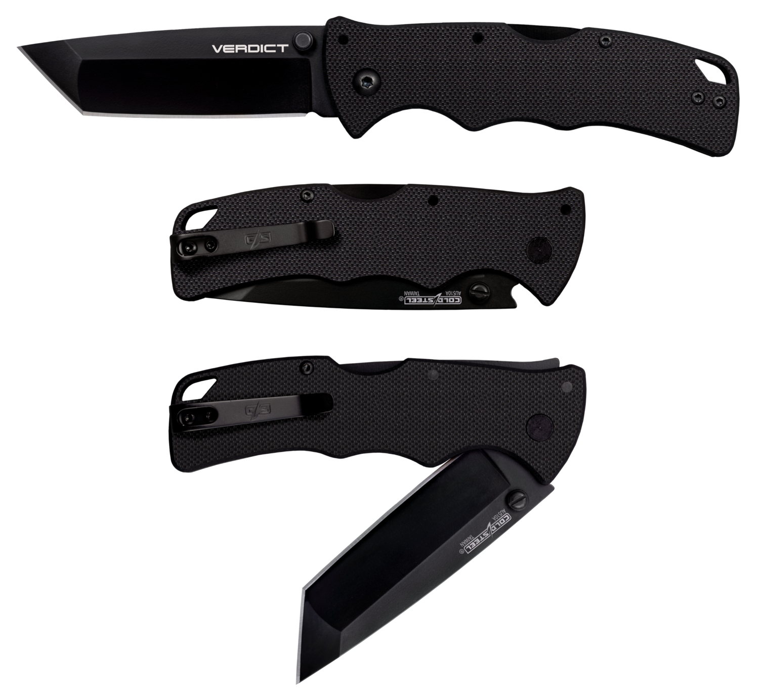 Cold Steel Verdict, Cold Cs-fl-c3t10a     Verdict Tanto 3" G10     Blk