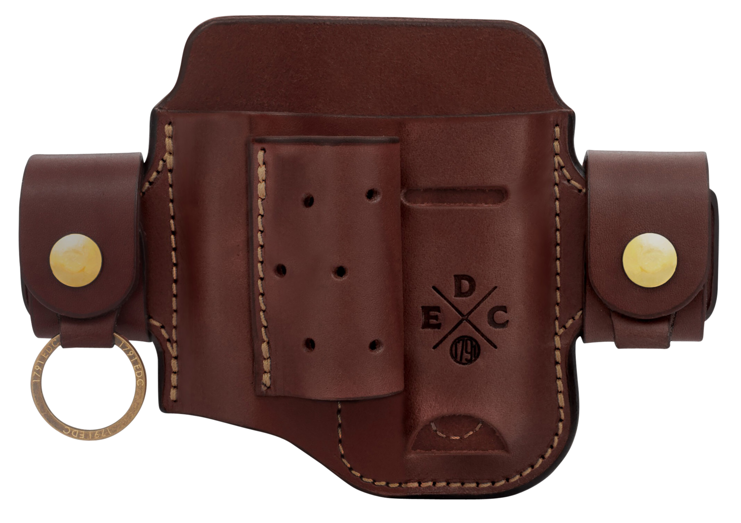 1791 Gunleather Edc, 1791 Hd-as-lf-chn-a  Edc Hvy Duty Actn Snap Lg Tan