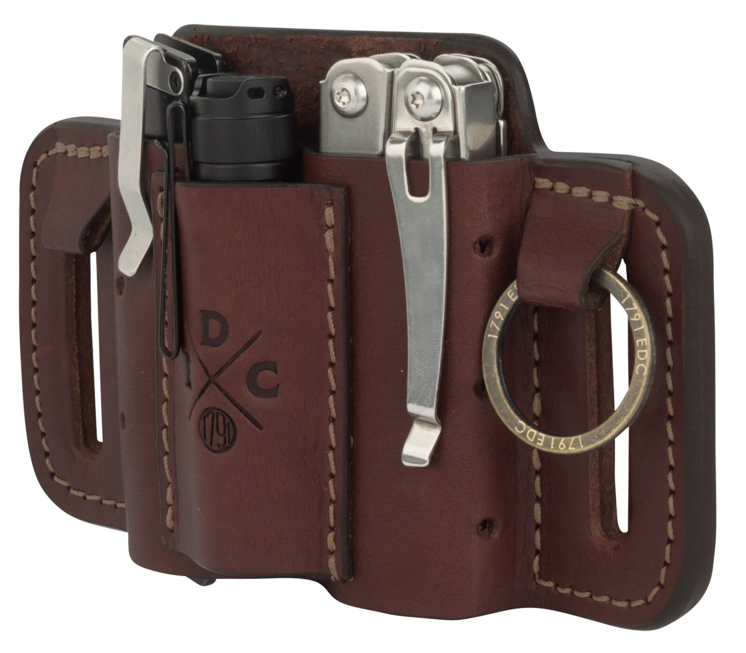 1791 Gunleather Edc, 1791 Mn-es-mf-chn-a  Edc Mini Easy Slide Med Tan