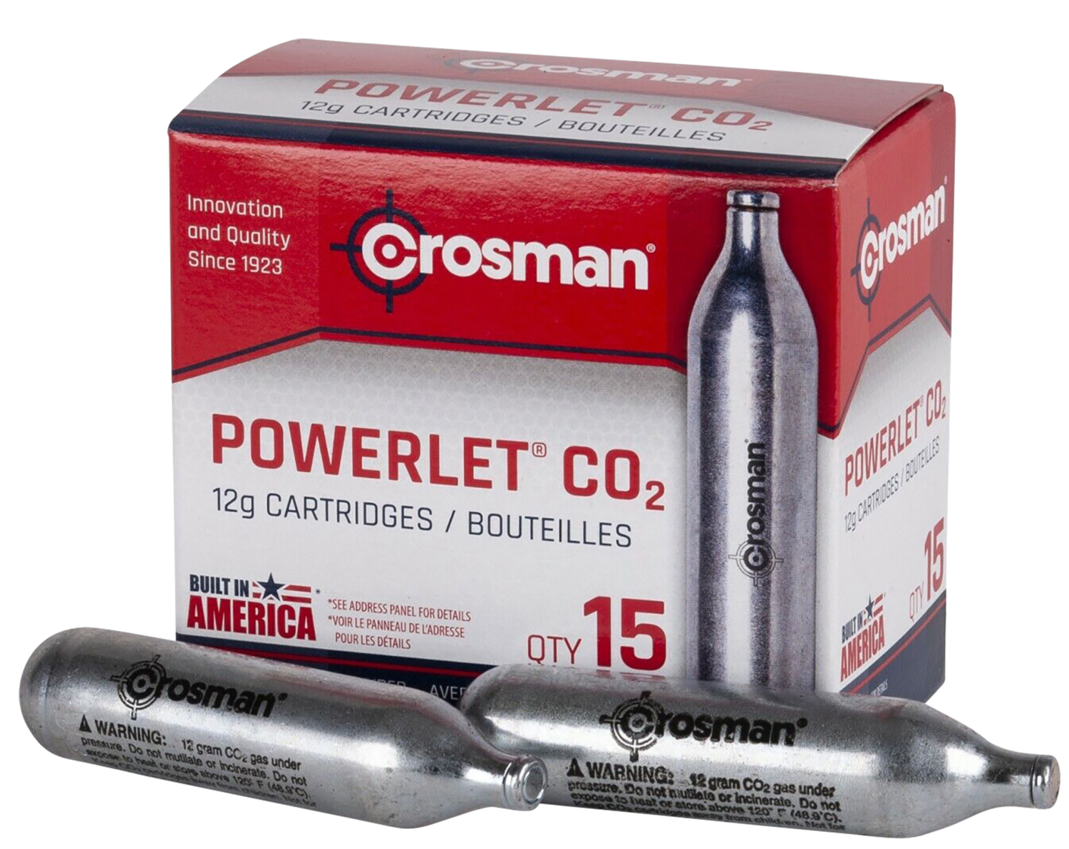 Crosman , Cros C2315      Powerlet 12g Co2 Cartridges   15pk