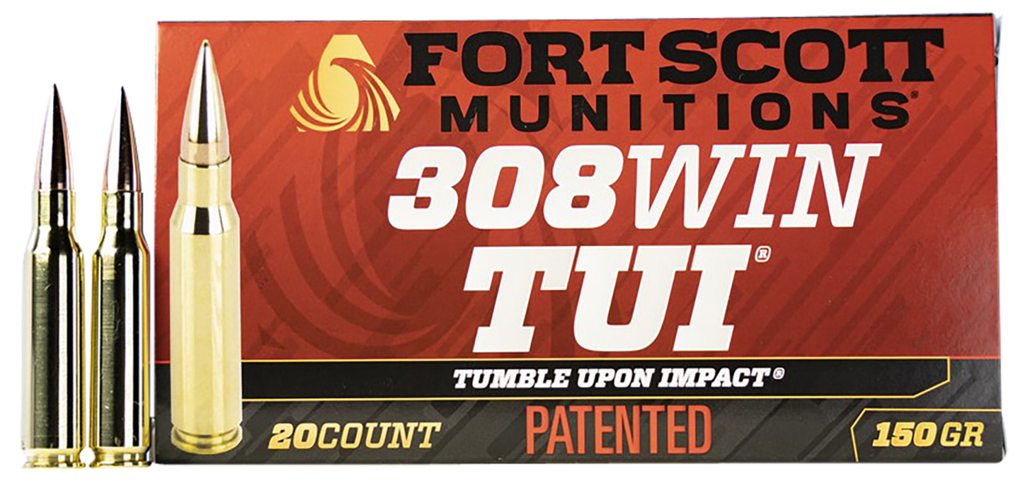 Fort Scott Munitions Tumble Upon Impact (tui), Fsm 308-150-scv2     308win 150gr Tui        20/10