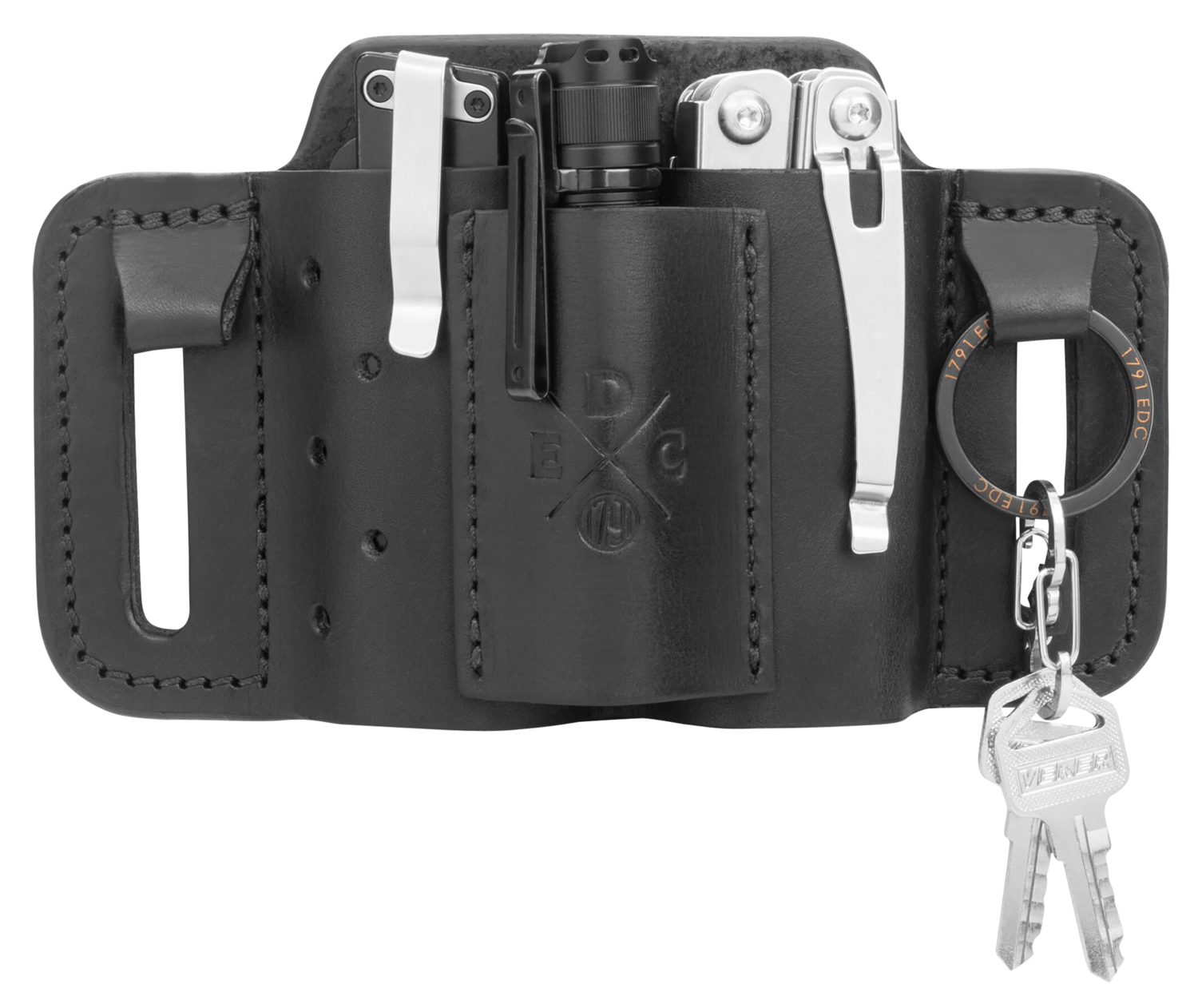 1791 Gunleather Edc, 1791 Mn-es-mf-blk-a  Edc Mini Easy Slide Med Blk
