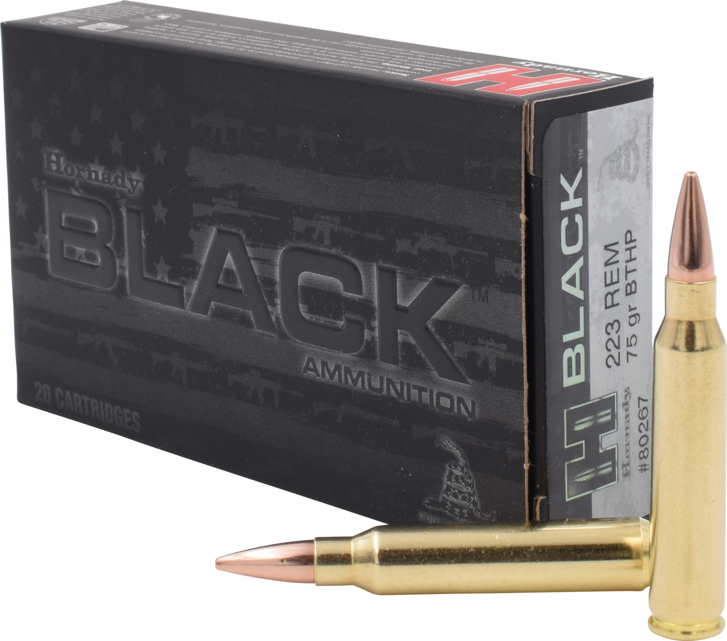Hornady Black, Horn 80267  Black     223      75 Bthp       20/10