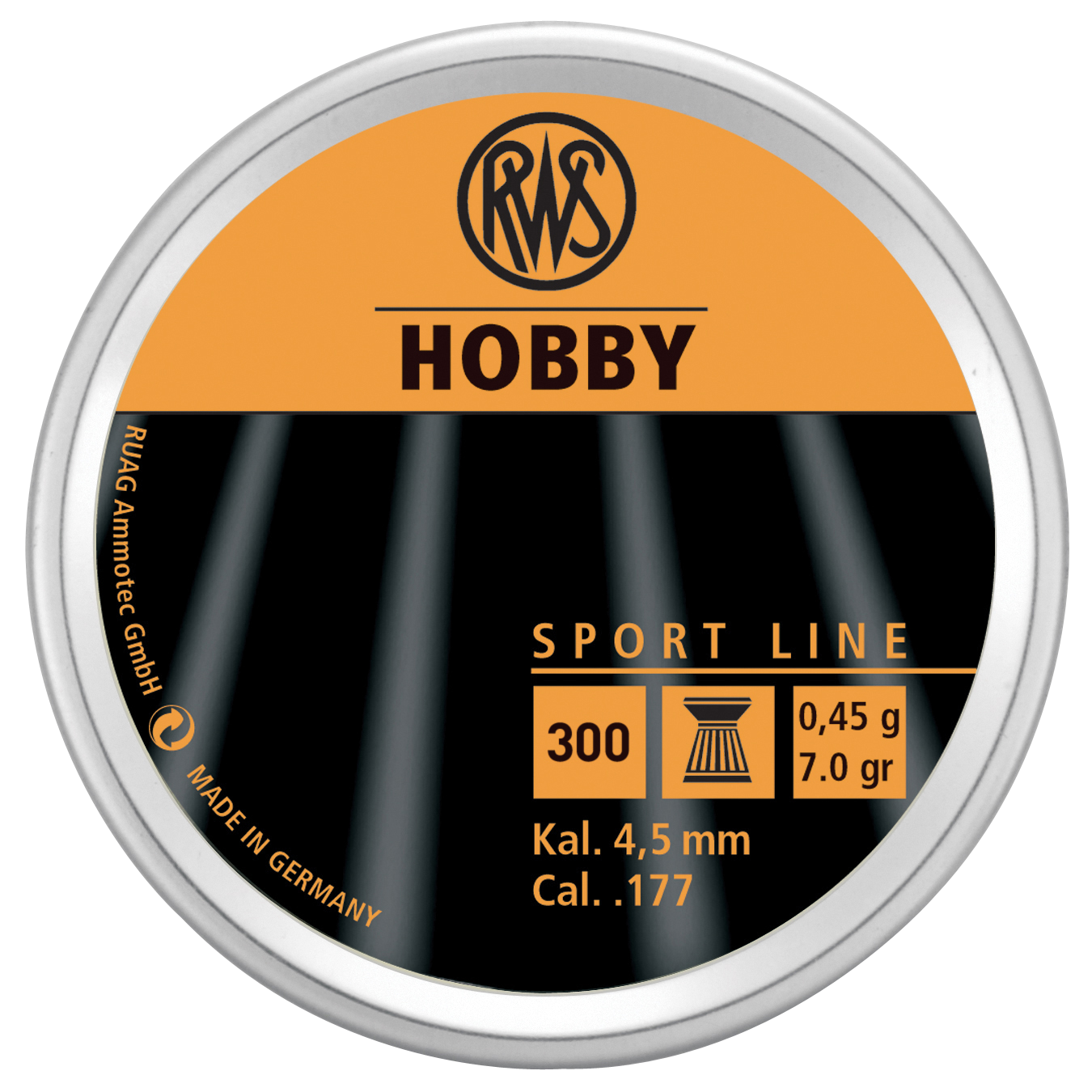Rws Hobby Sport, Rws 2317400 Rws Hobby Sport    .177 Pellets  300