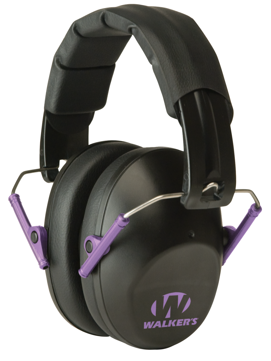 Walkers Game Ear Pro Low Profile, Wlkr Gwp-fpm1-bkpu     Prolow Fld Muff  Pur