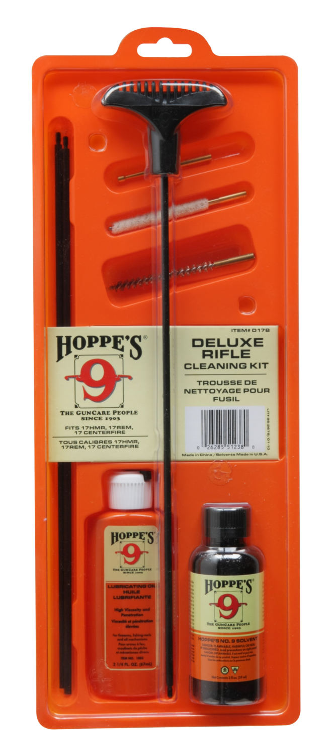 Hoppes Rifle, Hop D17b       Cleaning Kit 17hmr          Clam