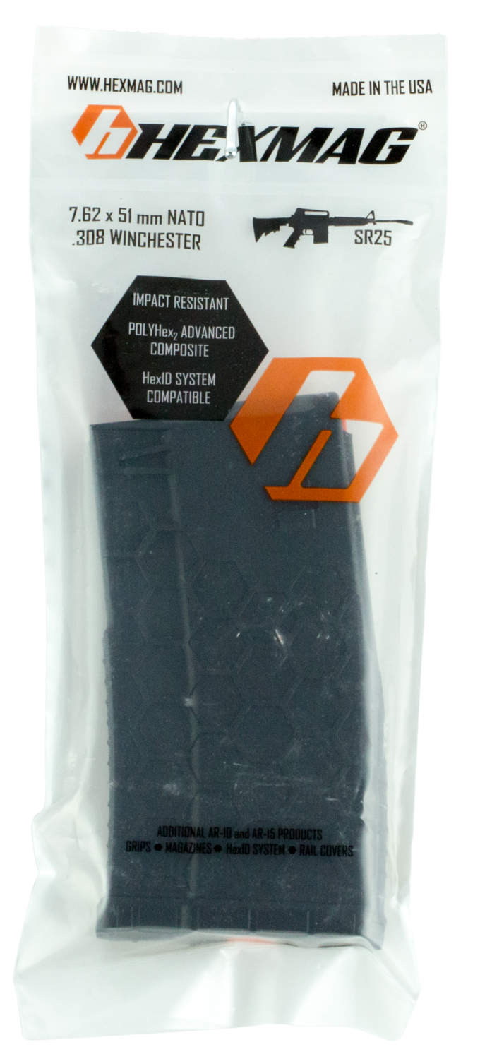 Hexmag Sr-25, Hexmag Hx20sr25s1blk    Ar10 Mag 20rd Blk