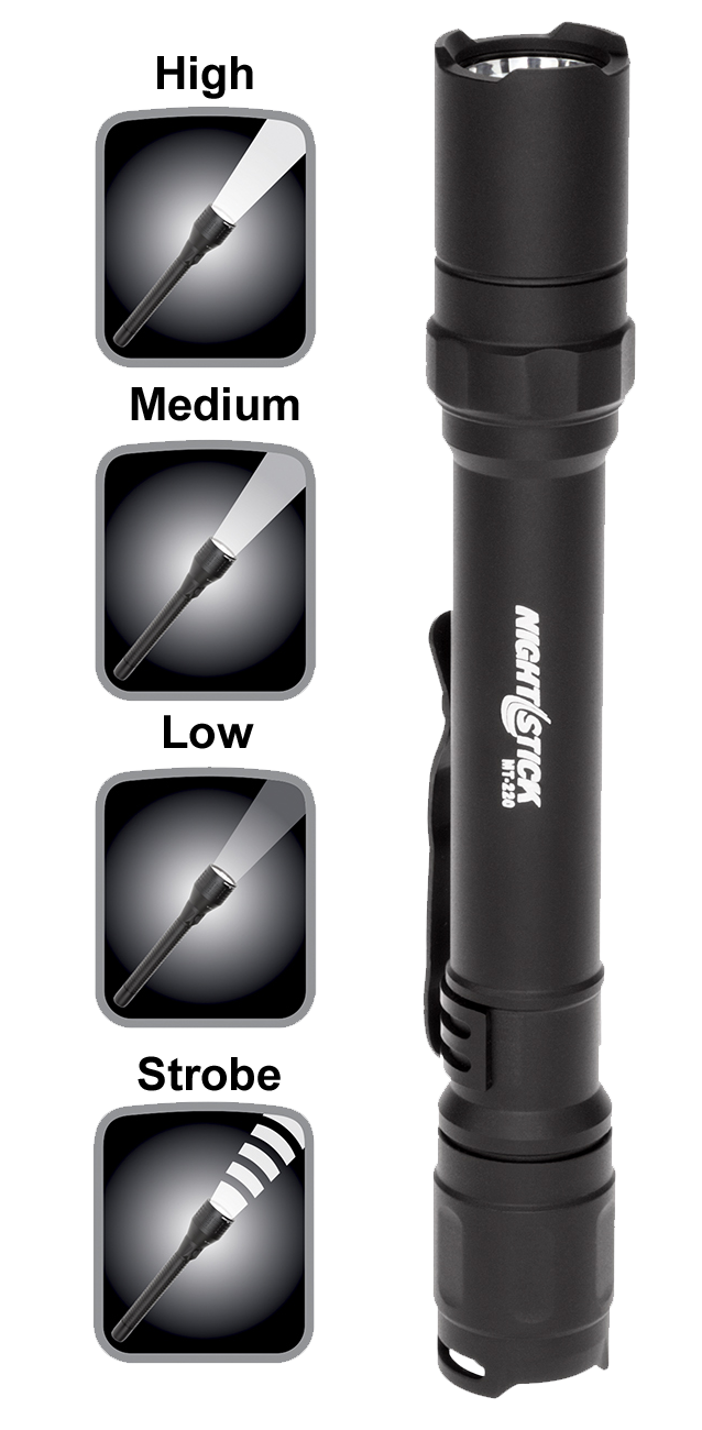 Bayco Mt-220, Nstick Mt220        Minitac Pro Light 2aa      Blk