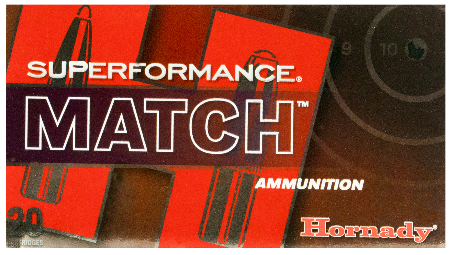 Hornady Superformance Match, Horn 80963 Superfor Match 308  168 Eldm      20/10