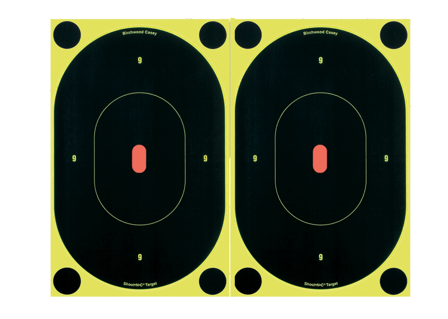 Birchwood Casey Shoot-n-c, Bir 34710          Shoot-n-c 7"oval Silhtte 6pk