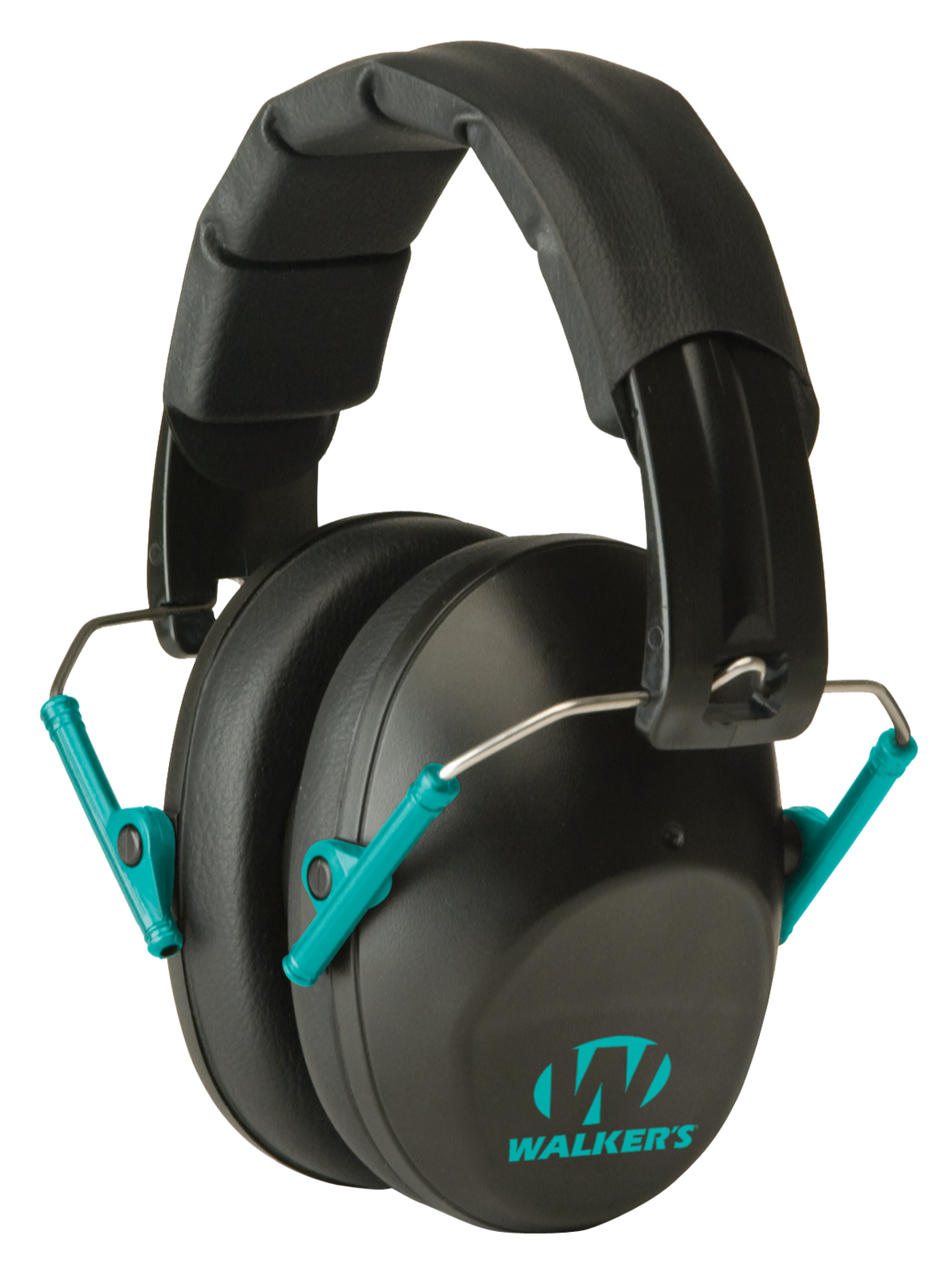 Walkers Game Ear Pro Low Profile, Wlkr Gwp-fpm1-bktl     Prolow Fld Muff Teal